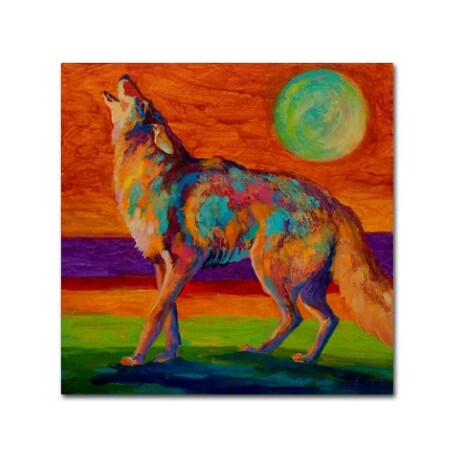 Trademark Fine Art Marion Rose 'Howl' Canvas Art, 18x18 ALI15466-C1818GG